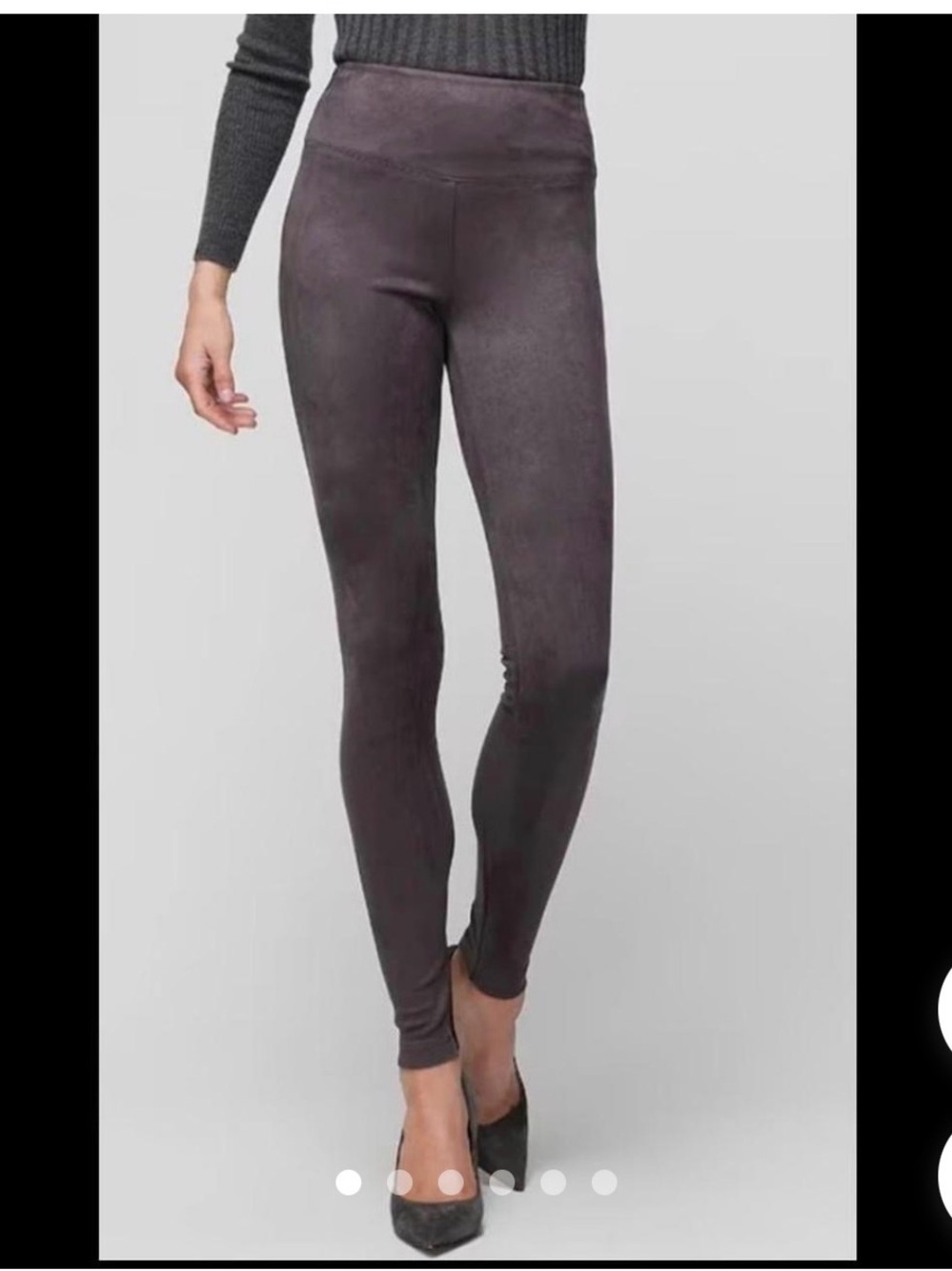 White House Black Market runway leggings Faux-Suede Leggings
